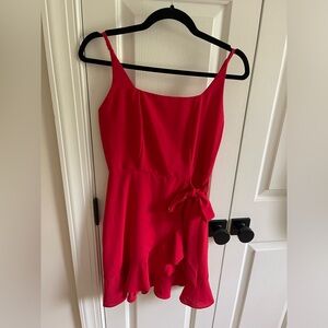 Red cocktail dress